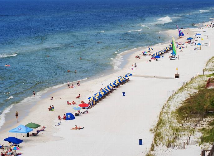 Let's Go To Panama City Beach Loved by celebs such as Jessica Simpson, Britney and Reese Witherspoon, this Florida hotspot is not as well known but has beautiful waterfronts and beaches. 